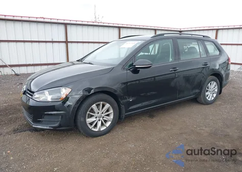 2017 Volkswagen Golf Sportwagen Tsi S из США, поврежденный, VIN 3VWC17AU2HM505242